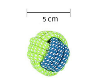 1PC Eco-Friendly Cotton Dog Chew Toy for Teeth Cleaning and Training