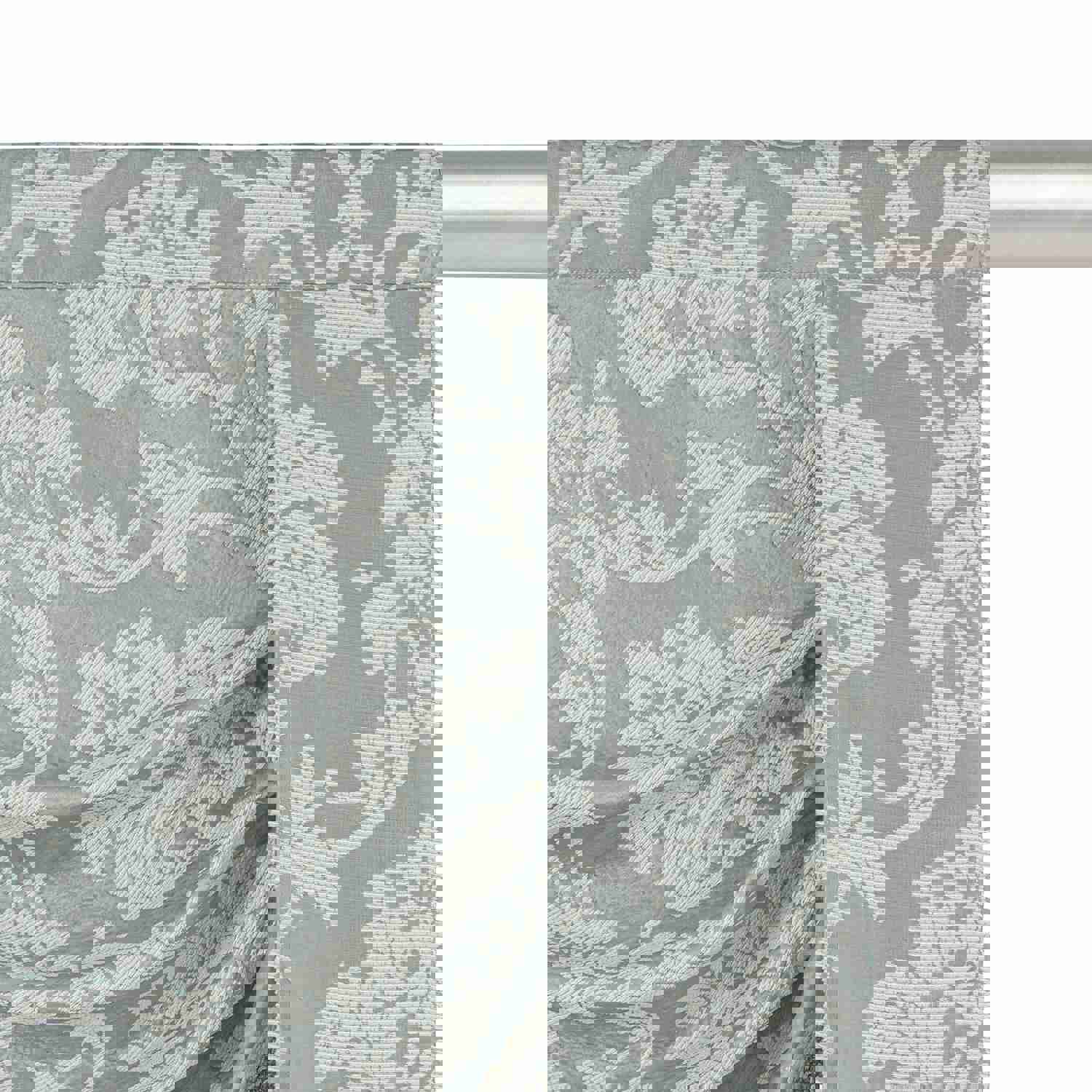 Canterbury Swag Valance - Embroidered Waterfall Window Valance