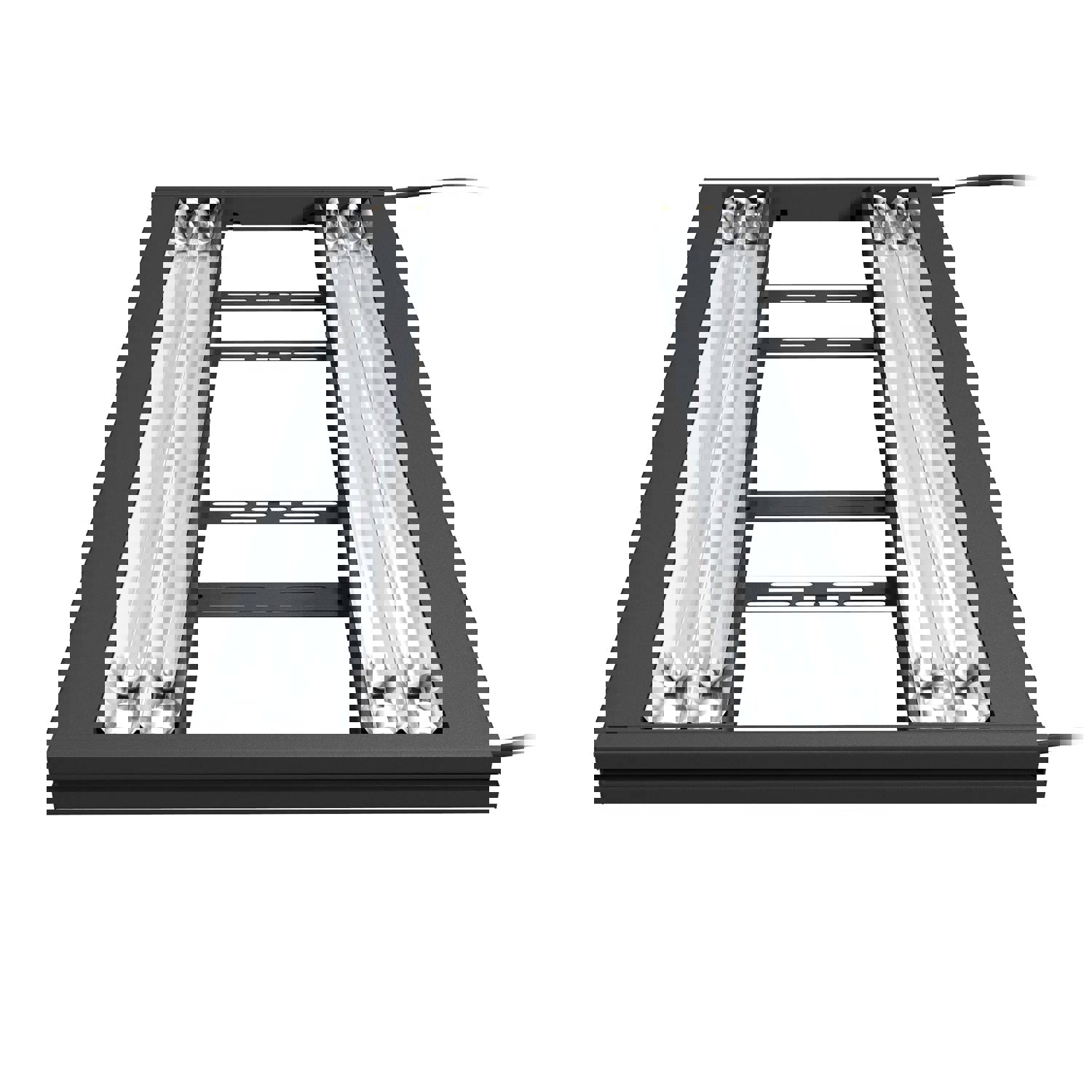 Aquatic Life G2 T5 HO Hybrid 4-Lamp Mounting System Fixture, Black 36-Inch