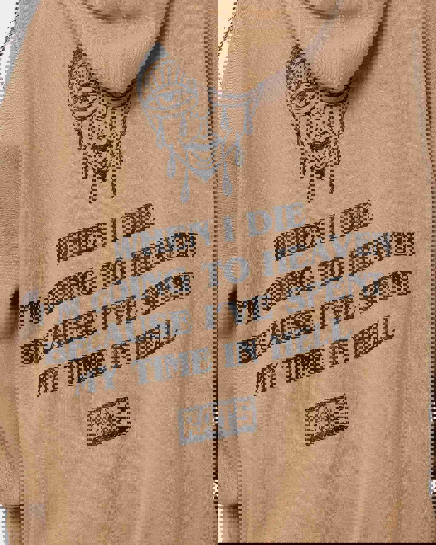 Rats Get Fat When I Die Hoodie Sand