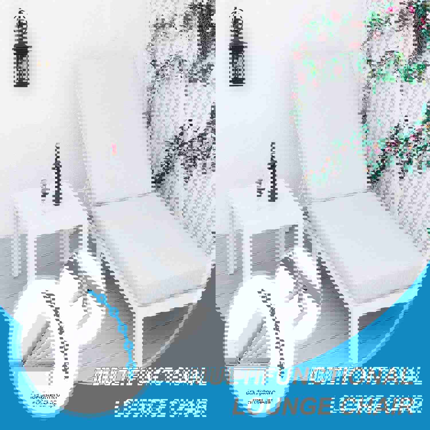 La Jolla White Outdoor Aluminum Sectional Sofa with Fire Pit - 6 Seat