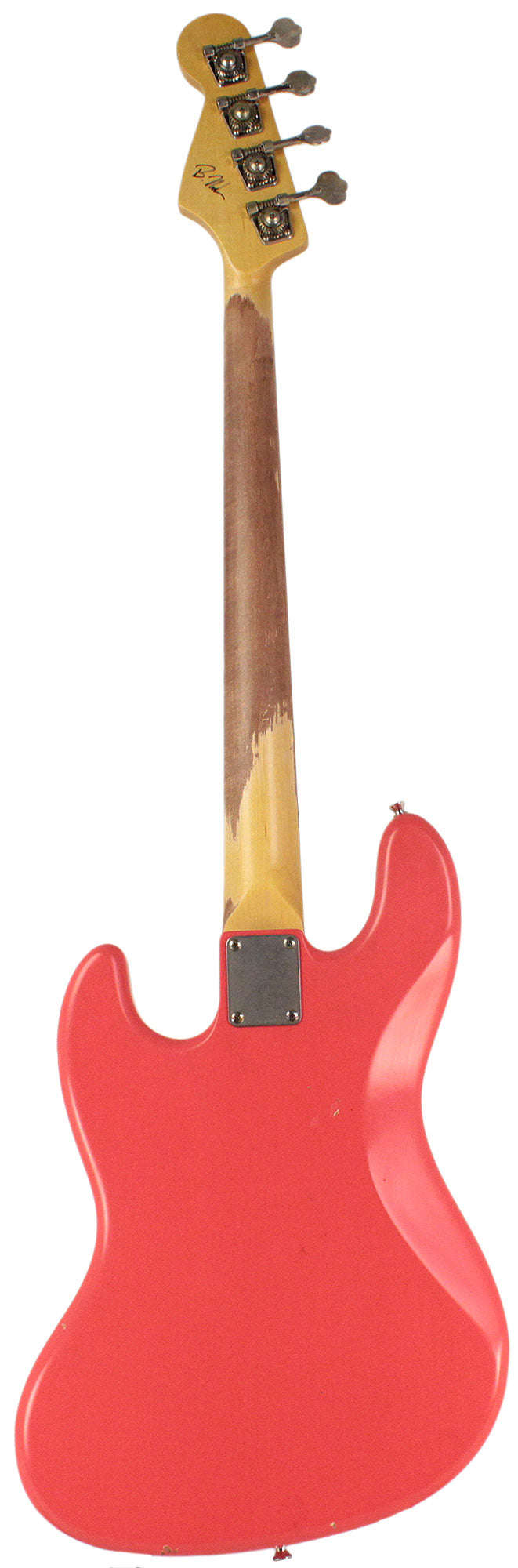 Nash JB-63 Bass Guitar, Salmon, Light Aging