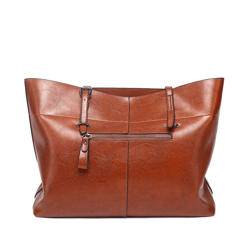 DIDABEAR Fashion Leather Tote Bag for Women - Large Capacity Shoulder Handbag