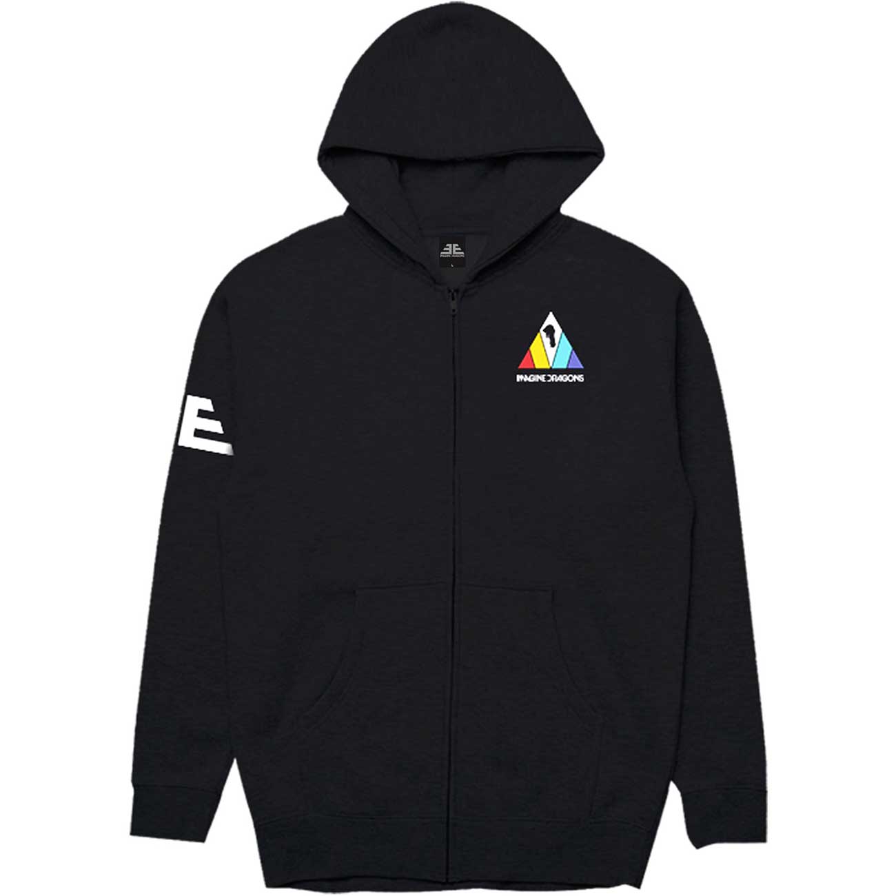 IMAGINE DRAGONS Triangle Design Unisex Zipped Hoodie