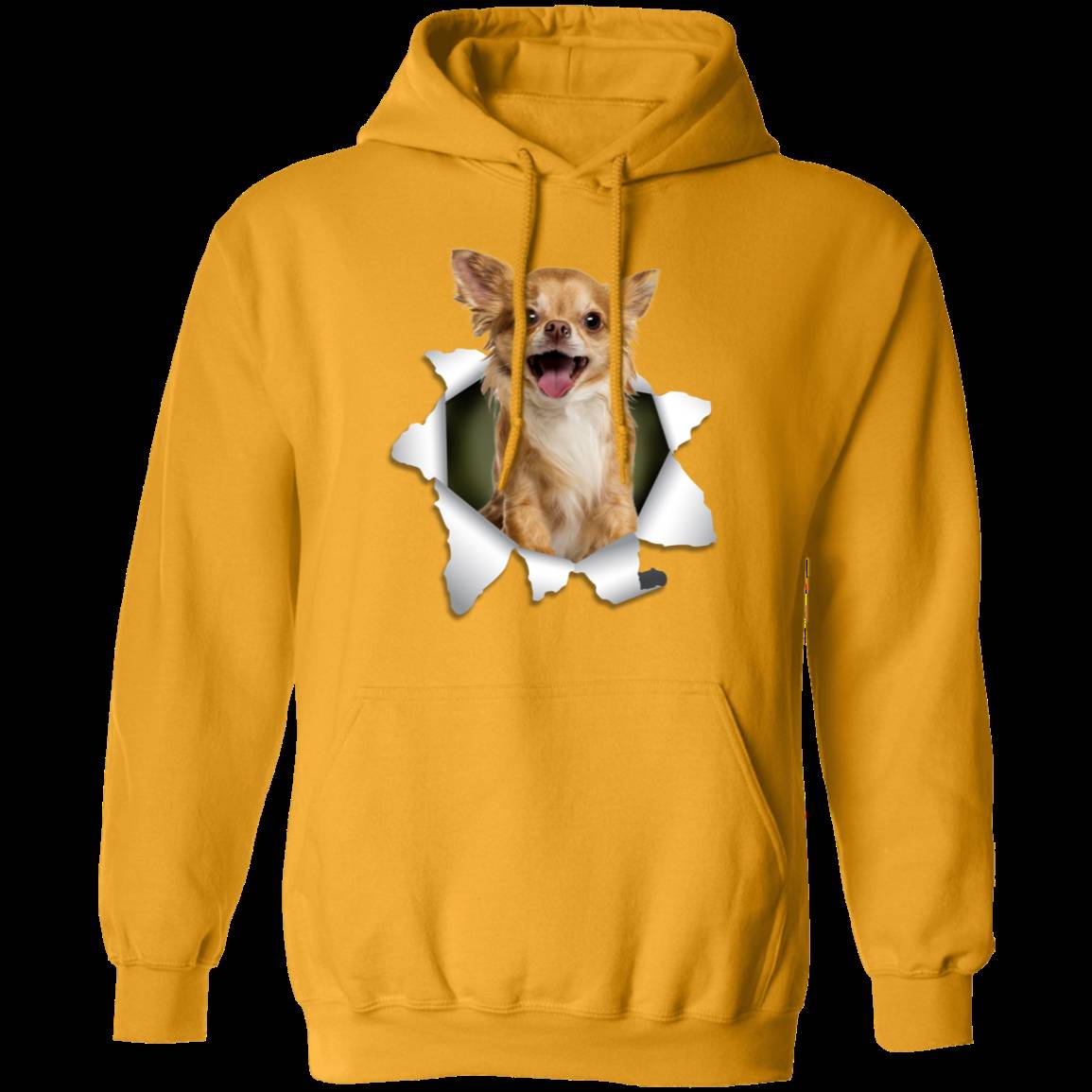 CHIHUAHUA 3D LADIES Pullover Hoodie - 8 oz Unisex Comfort Wear