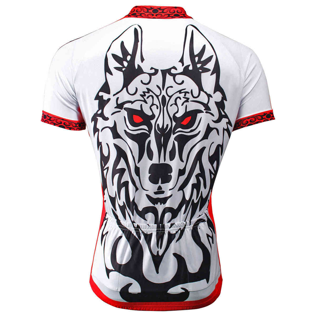 Men's Wild Animal Wolf Cycling T-Shirt - Breathable Quick-Dry Sportswear for Outdoor Biking