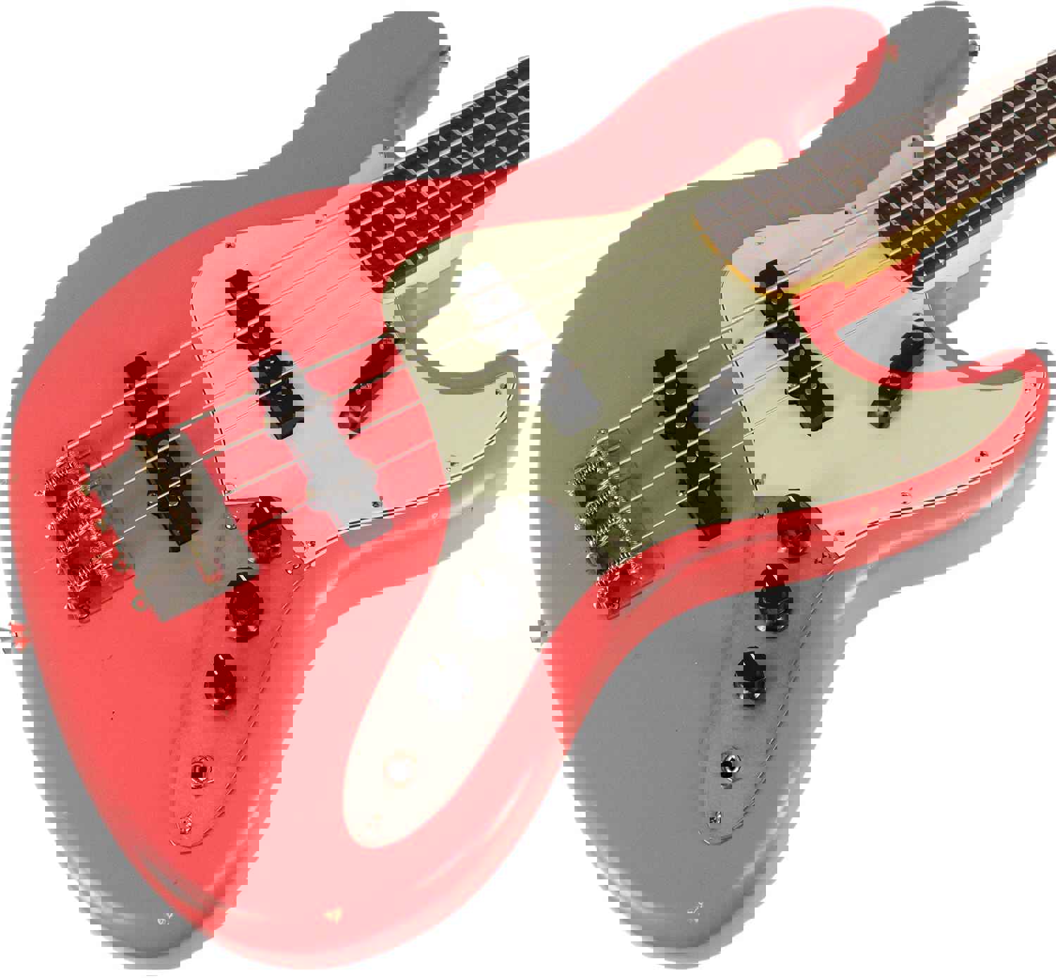 Nash JB-63 Bass Guitar, Salmon, Light Aging