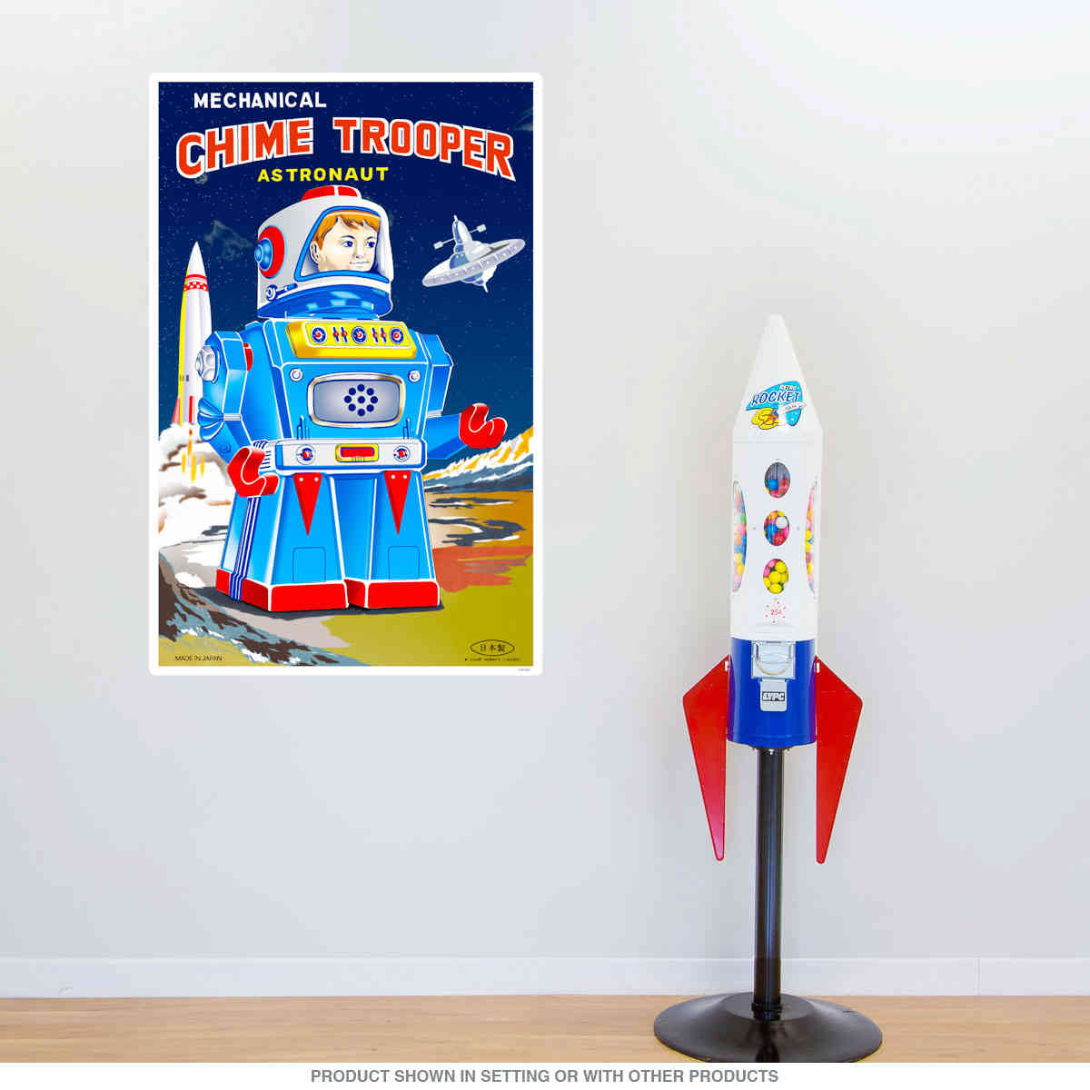 Chime Trooper Astronaut Toy Wall Decal