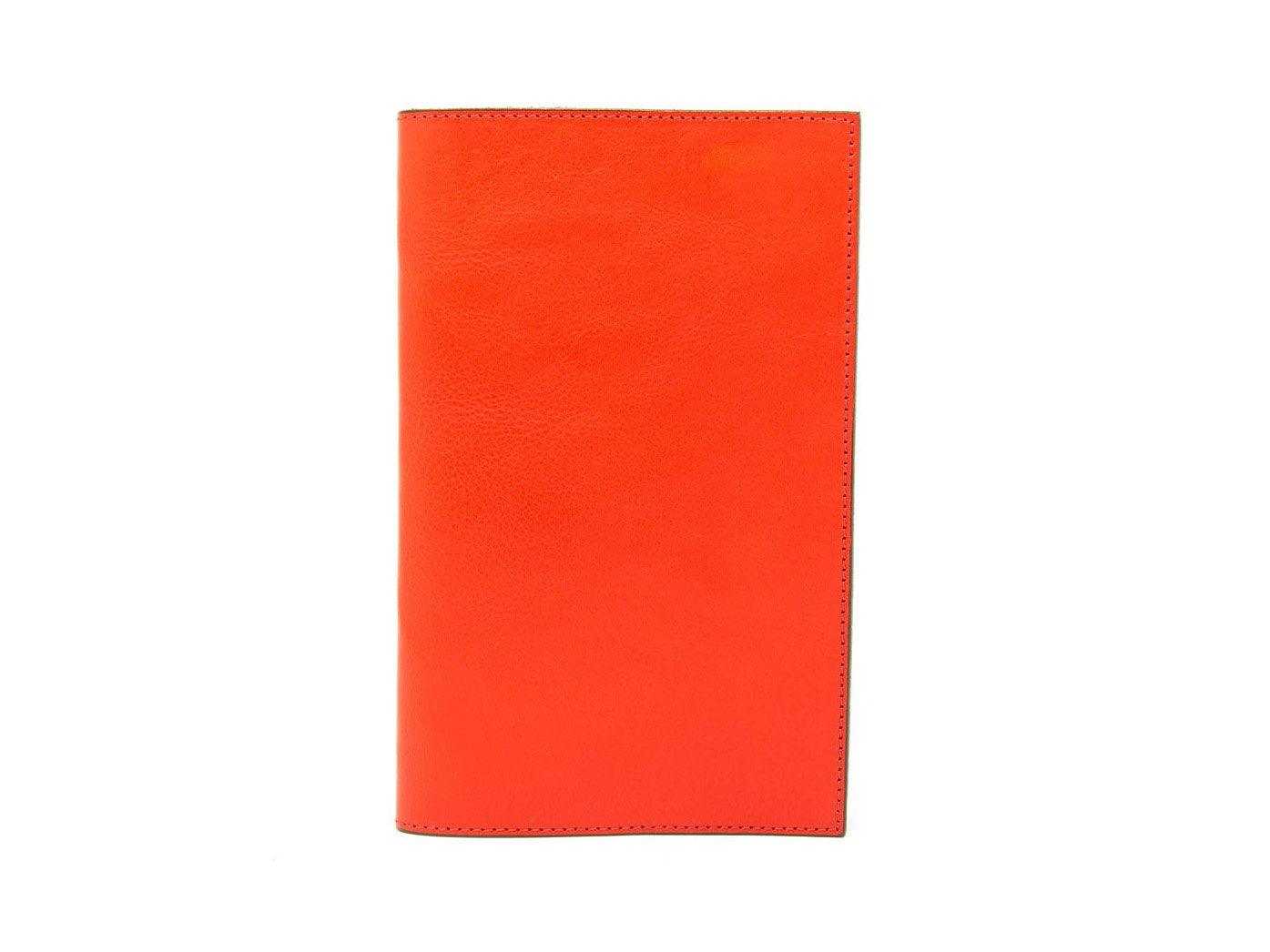 Large Italian Leather Refillable Notebook - Red