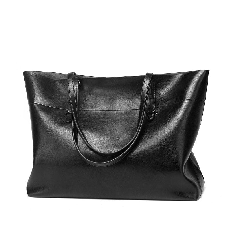 DIDABEAR Fashion Leather Tote Bag for Women - Large Capacity Shoulder Handbag