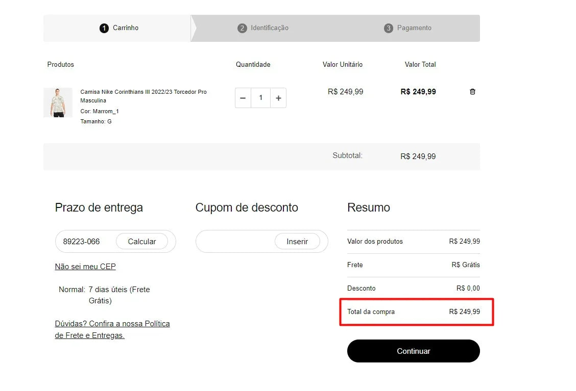 Nike Corinthians III Football Shirt - 22/23 Season (Size M & G)