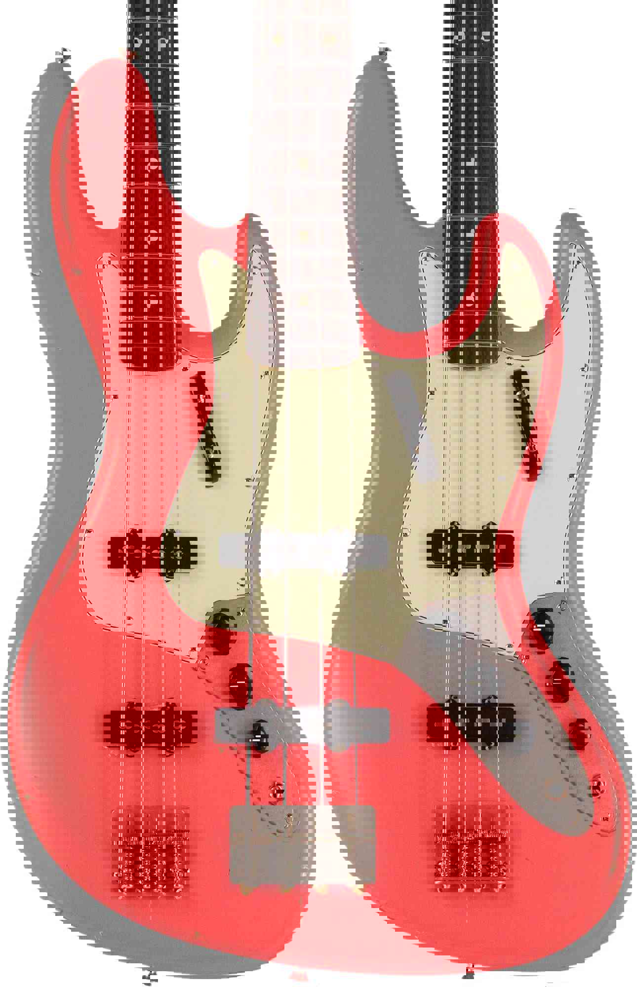 Nash JB-63 Bass Guitar, Salmon, Light Aging