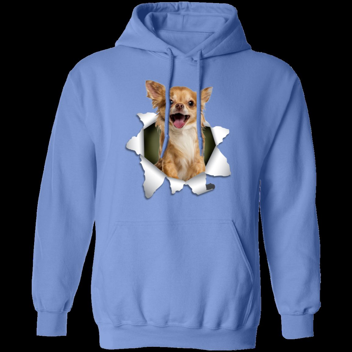 CHIHUAHUA 3D LADIES Pullover Hoodie - 8 oz Unisex Comfort Wear