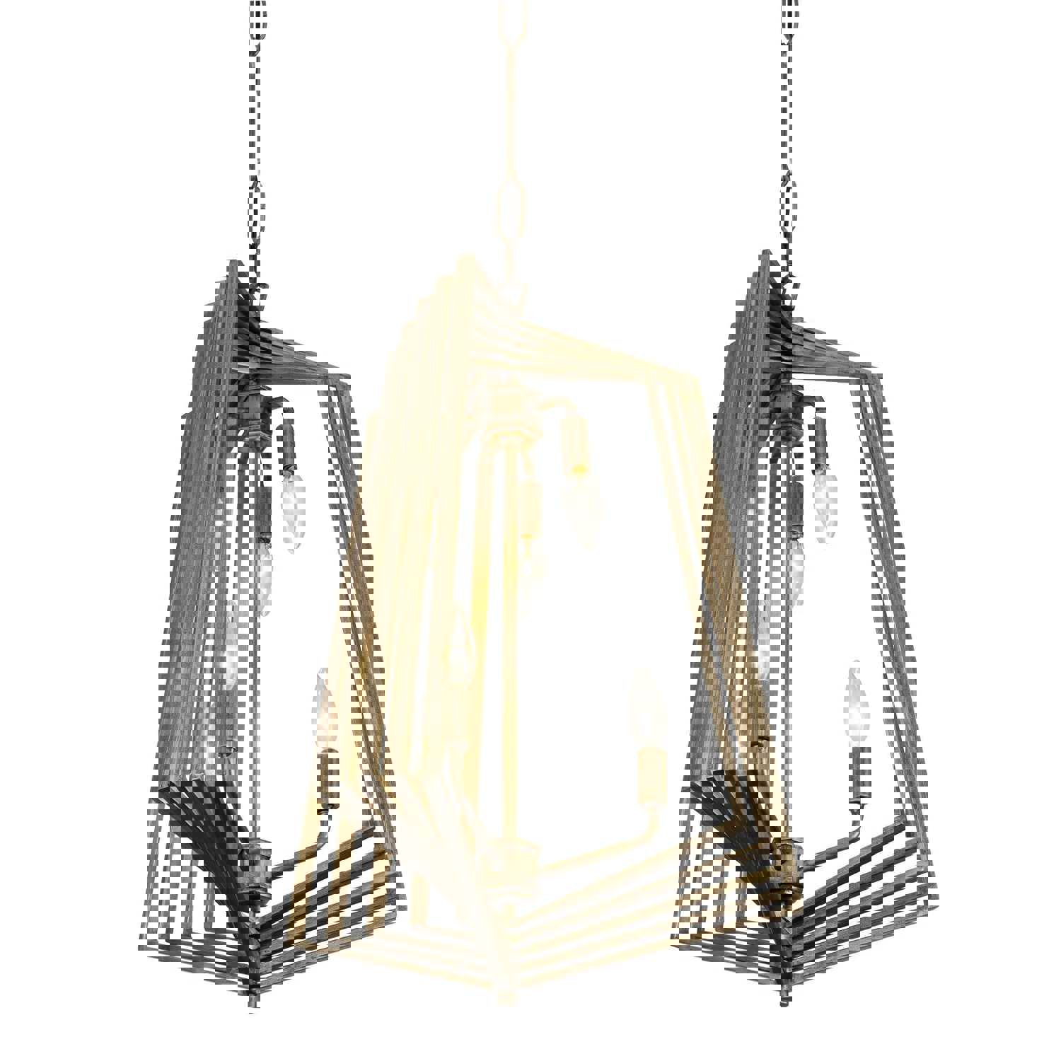 Gymnast 6-Lt Foyer Pendant - Havana Gold