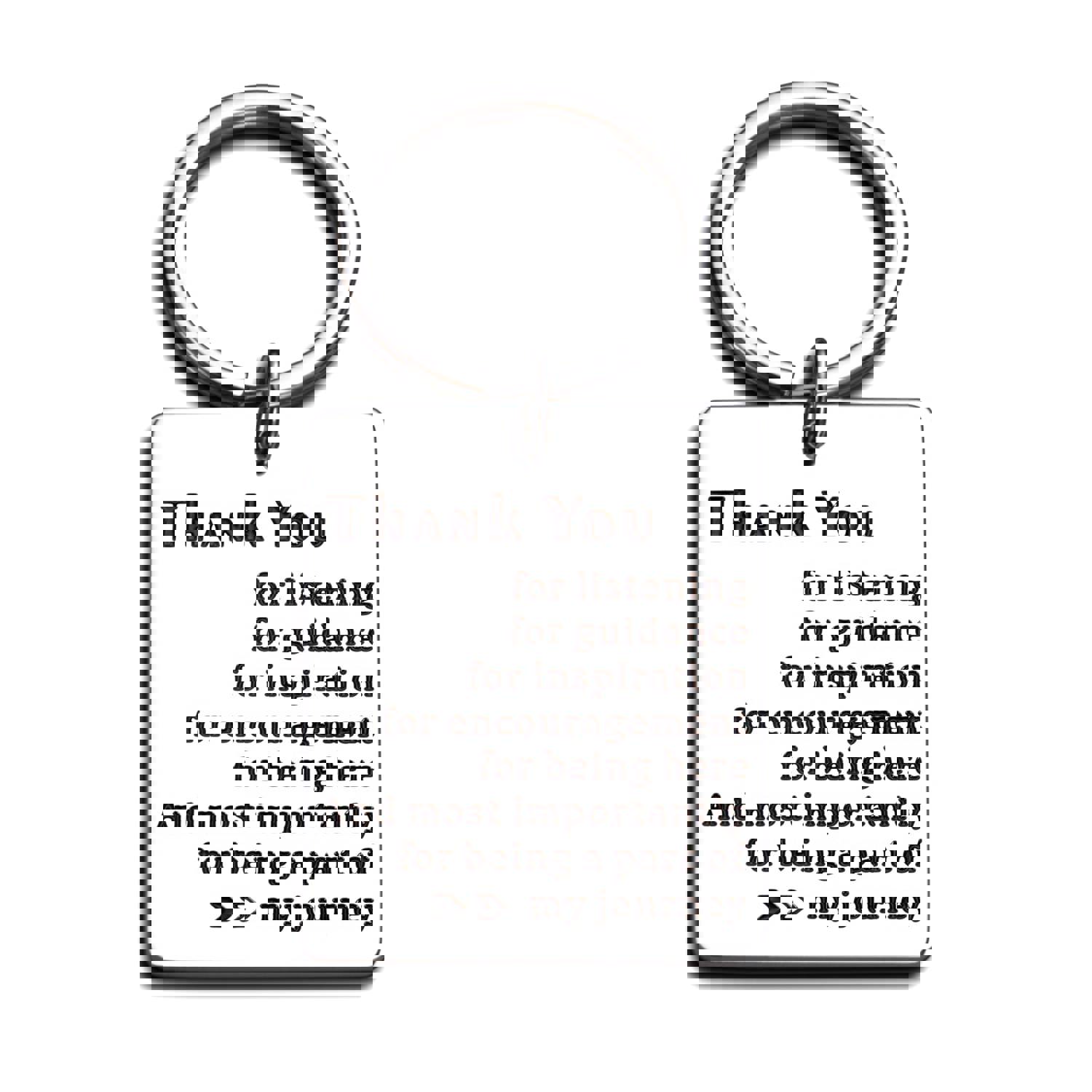 Thank You Keychain Boss Gift for Office Men Women - Appreciation Retirement Farewell Present