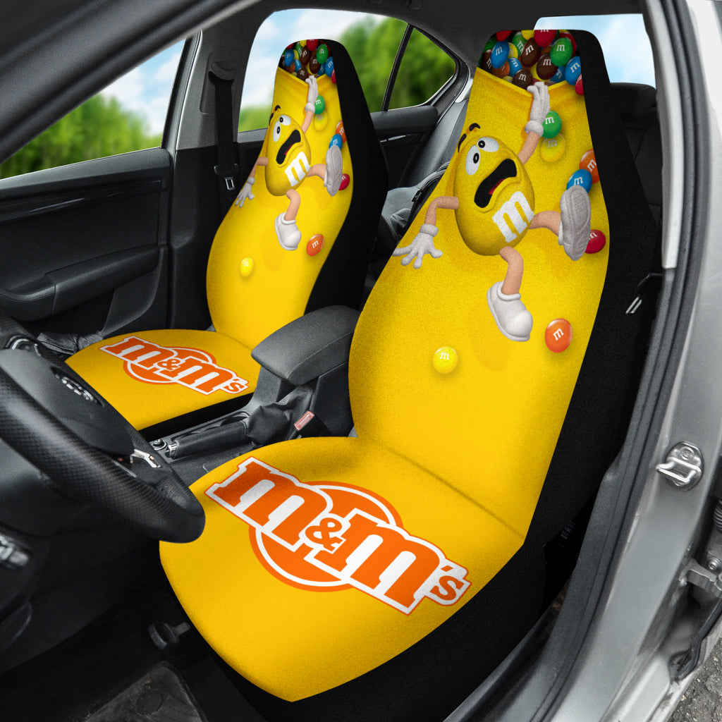 M&M Chocolate Fantasy Car Seat Covers - Premium Custom-Made Car Accessories
