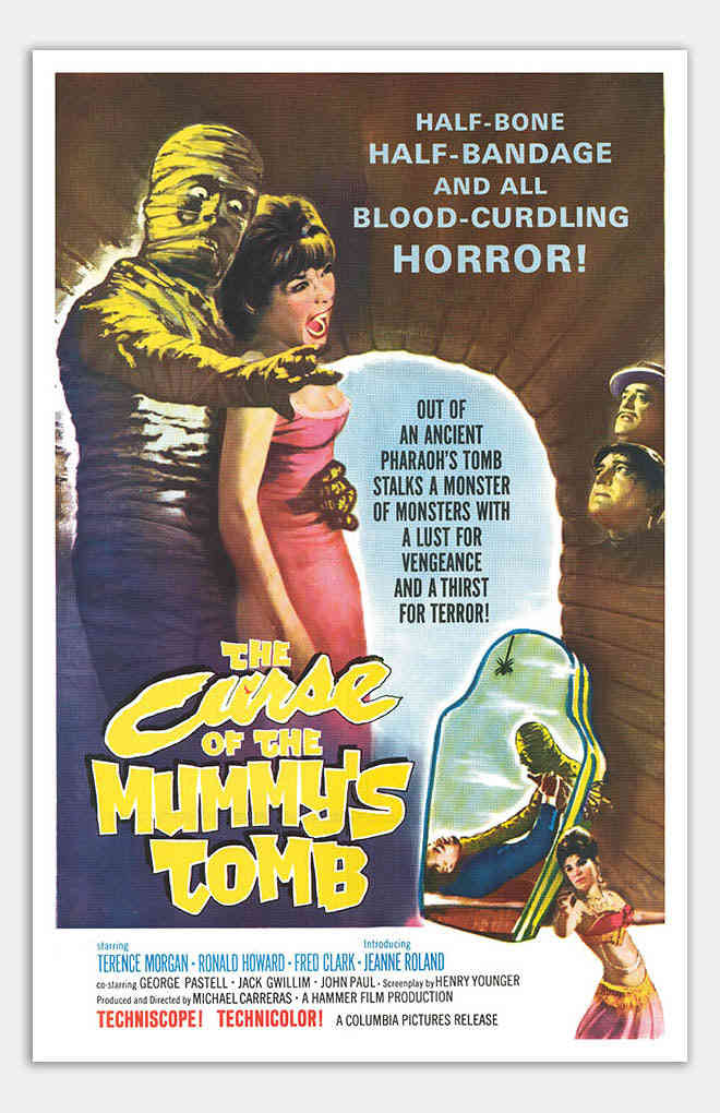 Curse of the Mummys Tomb - 11 x 17 Movie Poster