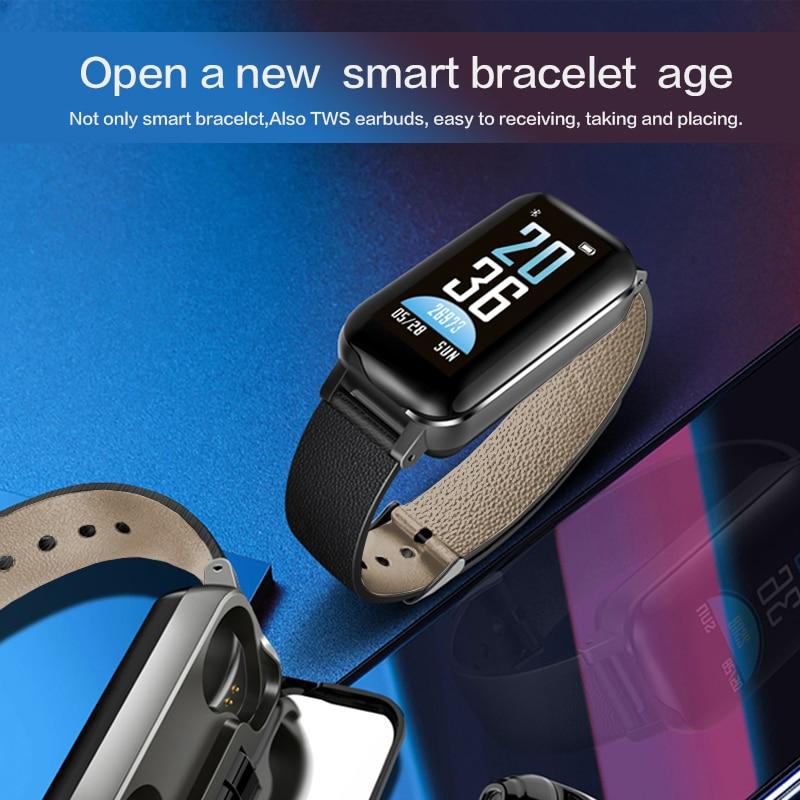 Wireless Bracelet Headphones with Smart Tracking Features