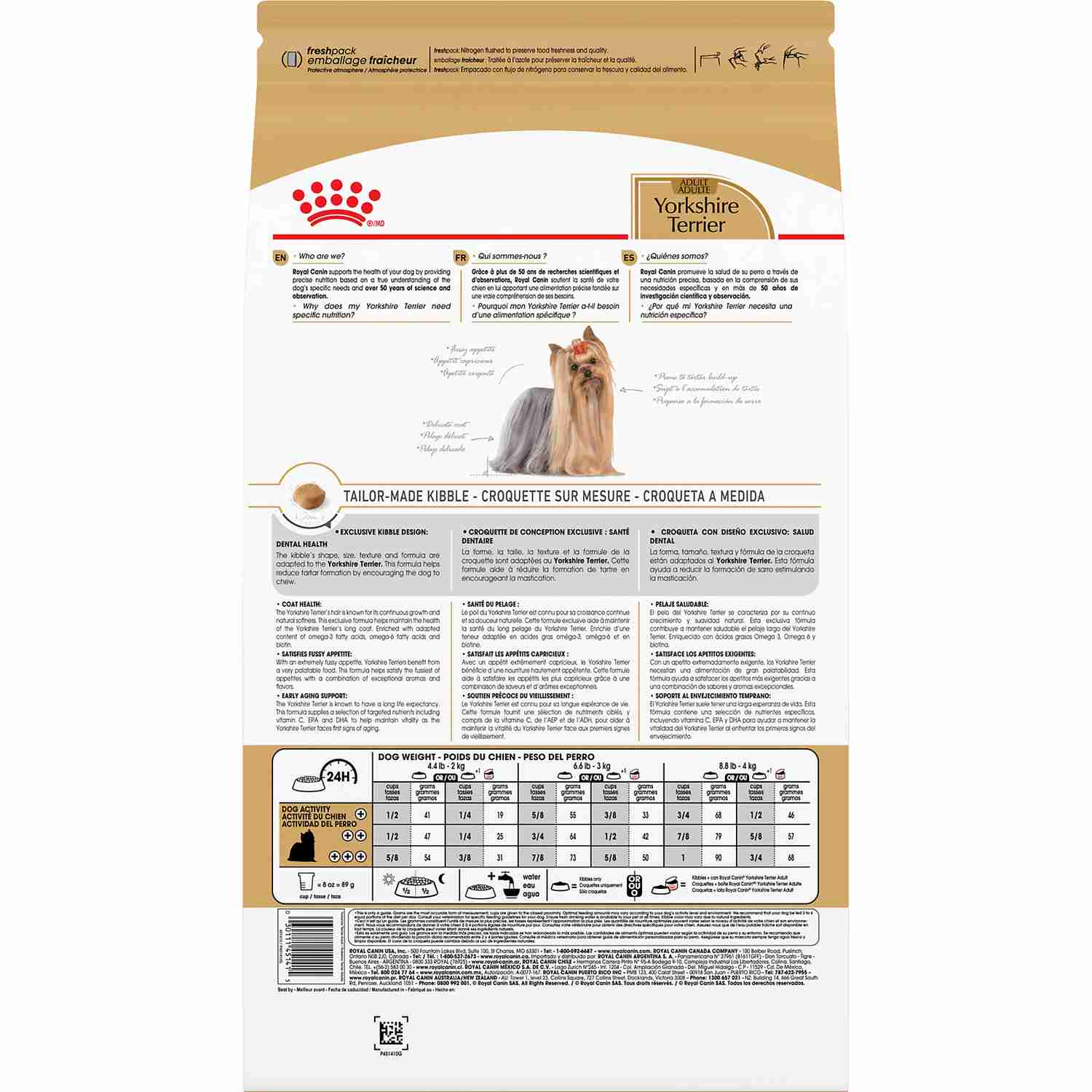 Royal Canin Yorkshire Terrier Adult Dry Dog Food - Tailored Nutrition for Purebred Yorkies