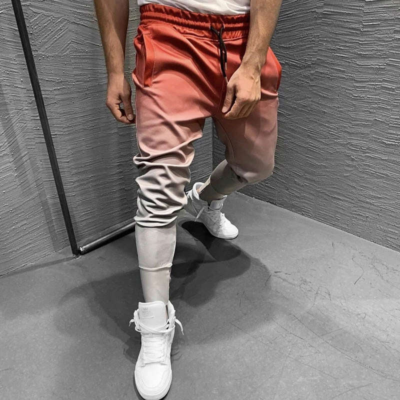 New Gradient Autumn Gyms Men Joggers Sweatpants - High Quality Bodybuilding Pants