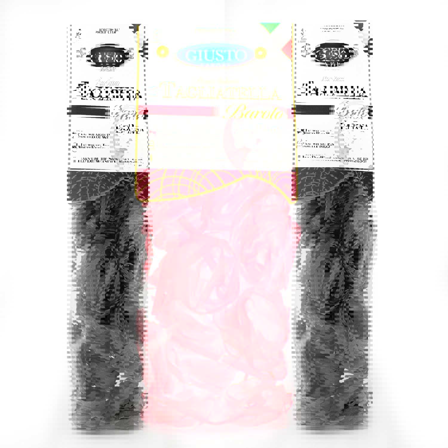 Giusto Sapore Barolo Wine Tagliatella Nests - Premium Italian Egg Pasta