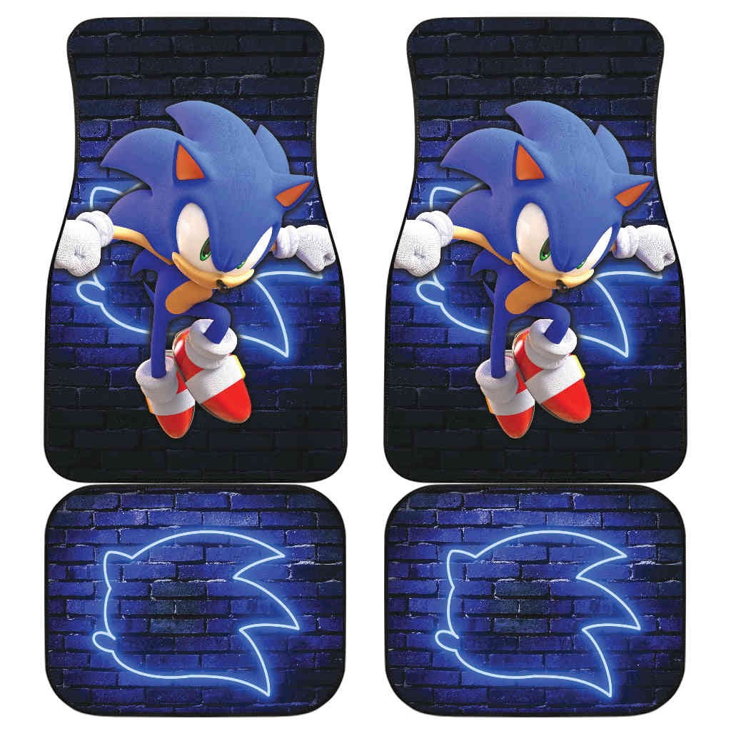 Sonic The Hedgehog Custom Car Floor Mats for Fans - Cartoon Car Accessories