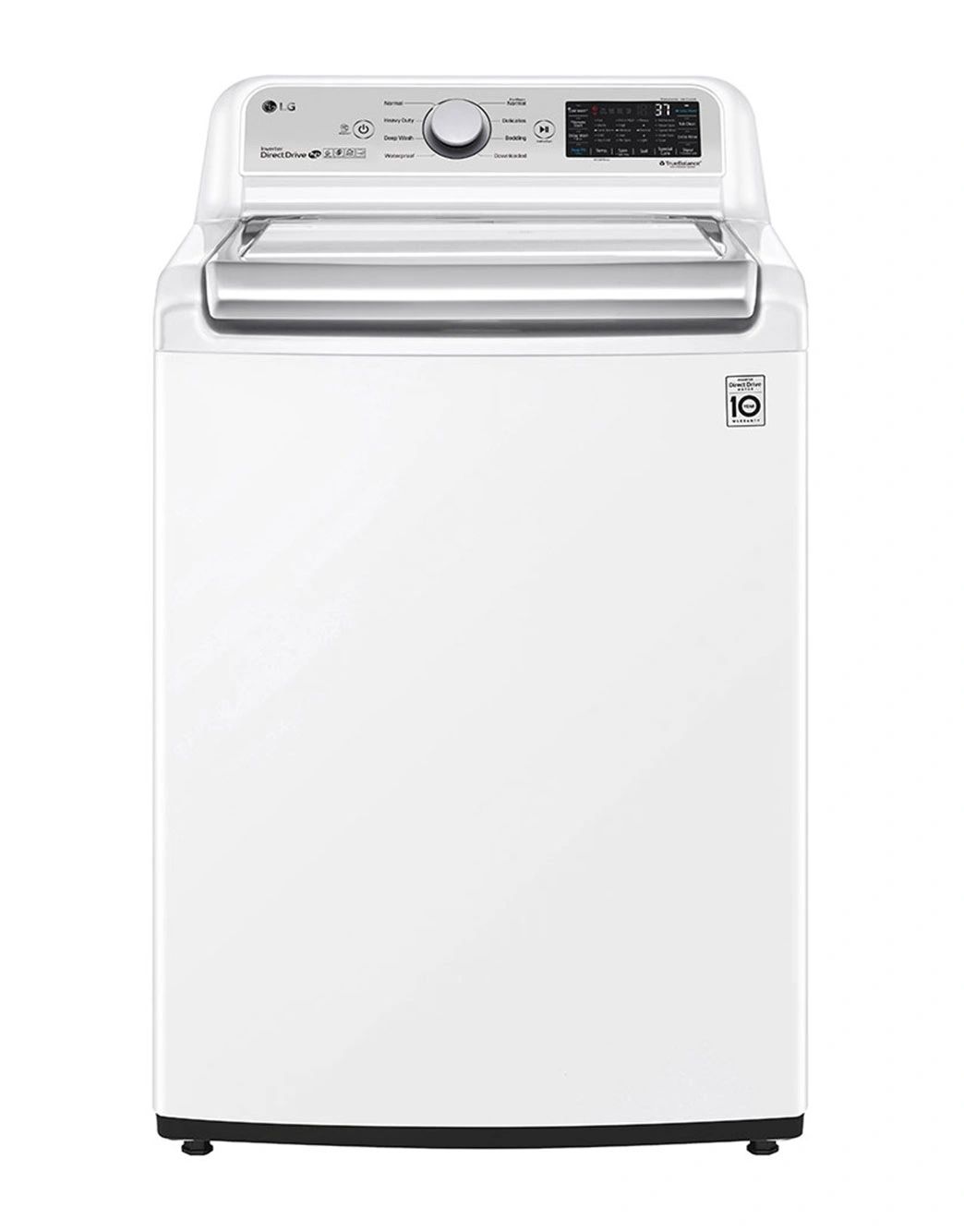 New Open Box 27 in. 4.8 cu. ft. Mega Capacity White Top Load Washer with Agitator, TurboWash3D, and Wi-Fi Connectivity (Model: WT7305CW)