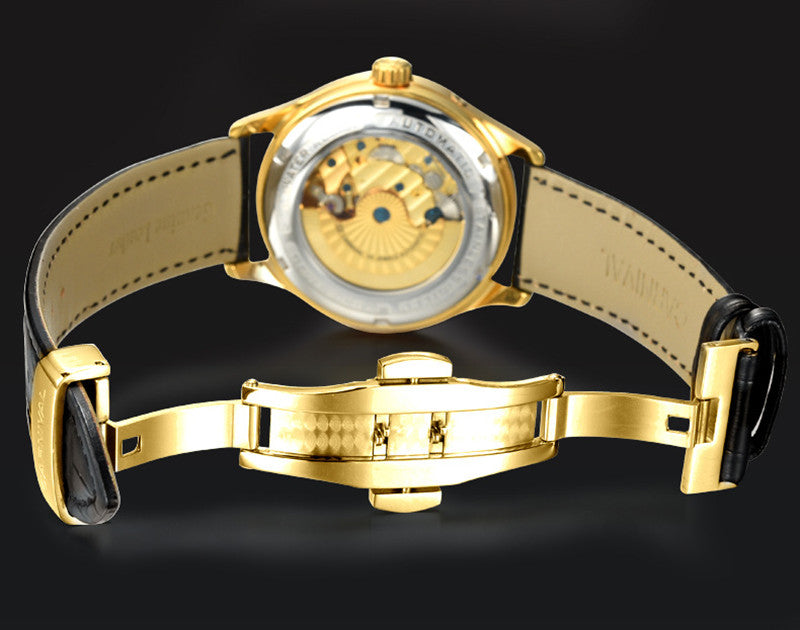 Carnival Full Automatic Mechanical Watch for Men - Sports Style with Sapphire Crystal