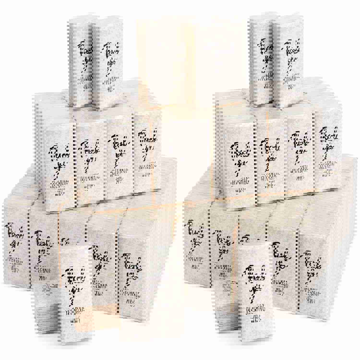 60-Pack Bulk Individual Pocket Size Facial Travel Tissues, Wedding Gifts For Guests, Welcome Bags, Party Favors, Graduation, Anniversary Items, Thank You For Celebrating With Us (3-Ply Bamboo, 3x2 In)