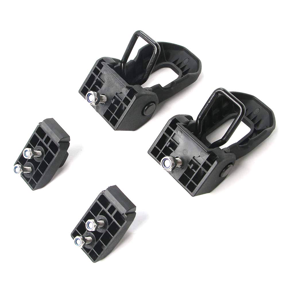 MAD BABOON 1 Pair of 18-23 JEEP WRANGLER JL Hood Latch Hood Catch Buckle Kit Black with Lock