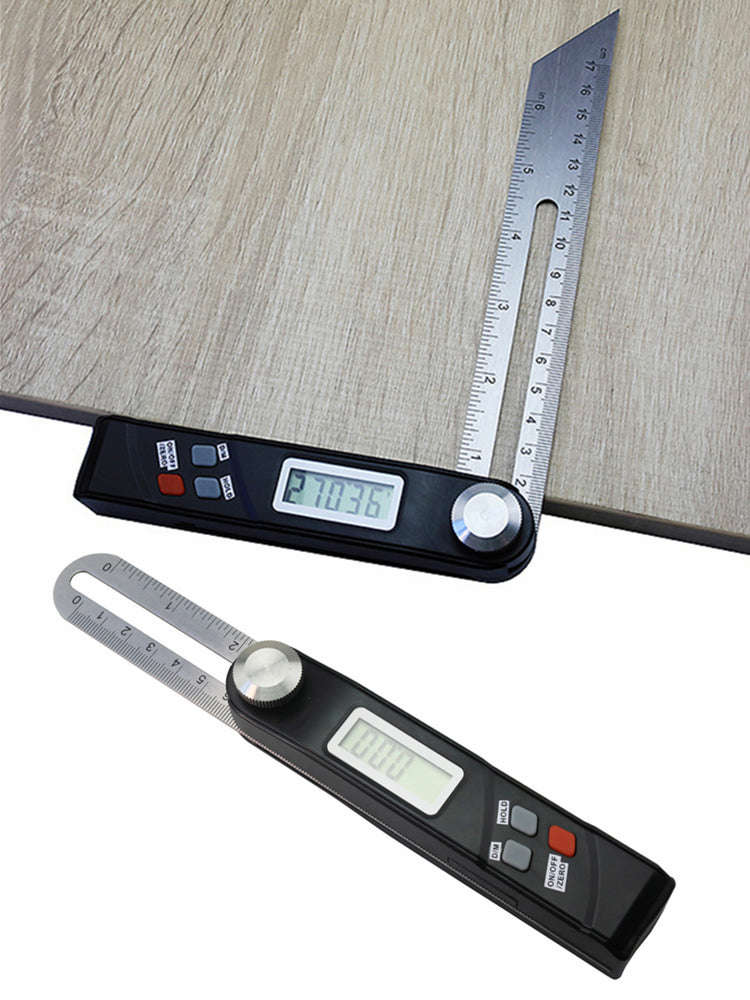 360 Degree Electronic Digital Angle Ruler - 320mm Stainless Steel Digital Protractor with LCD Display