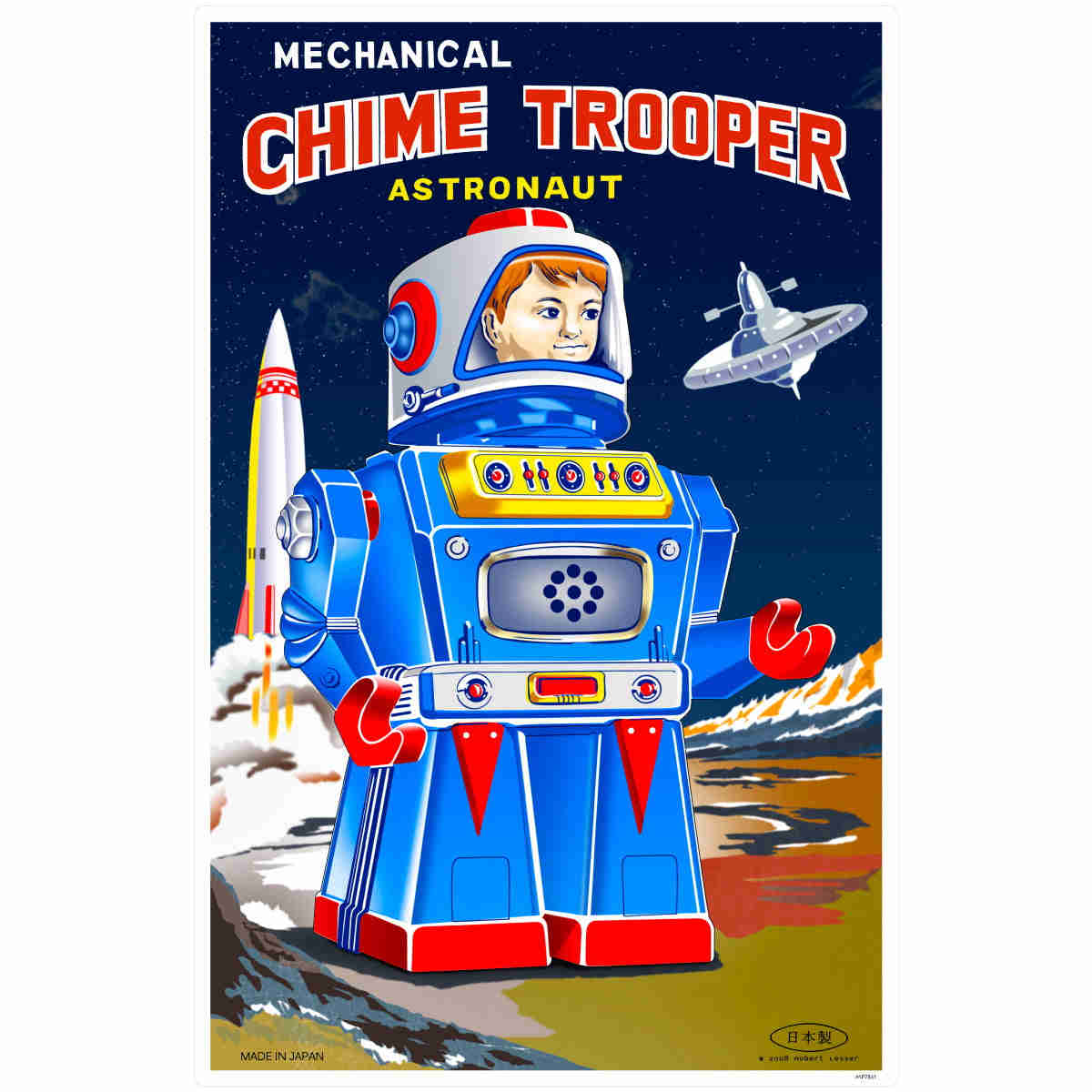 Chime Trooper Astronaut Toy Wall Decal