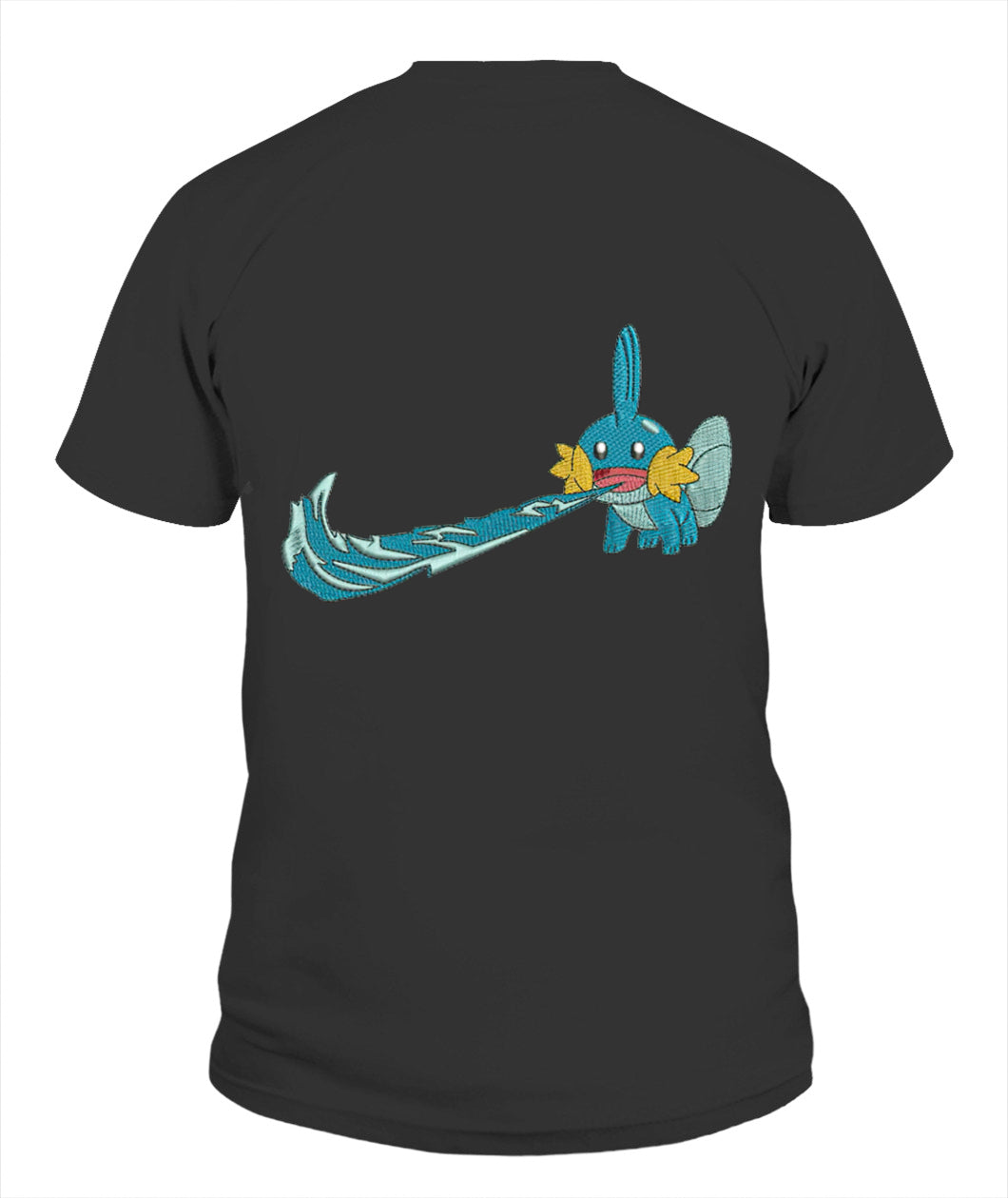 Mudkip Simple Swoosh Custom 2-Side Printed Hoodie - Unisex Classic Fit