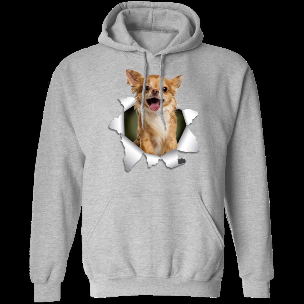 CHIHUAHUA 3D LADIES Pullover Hoodie - 8 oz Unisex Comfort Wear