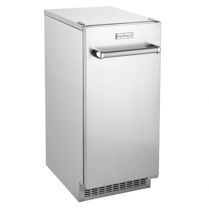 Fire Magic - 15 1/4 Inch Outdoor High-Capacity Ice Maker with Reversible Door Hinge