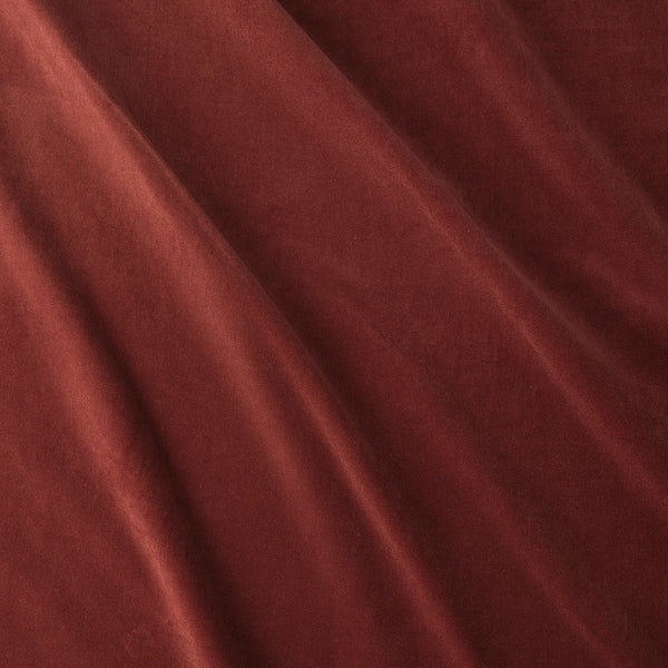 IKEA SANELA Velvet Room Darkening Curtains - Red Brown (55x118, 2 Panels)