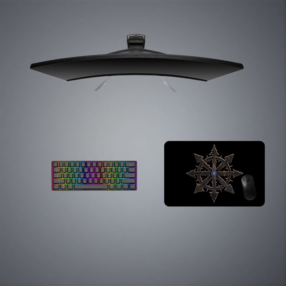 Symbol of Chaos Design Gaming Mouse Pad - M-XXL Size for Enhanced Gaming Experience