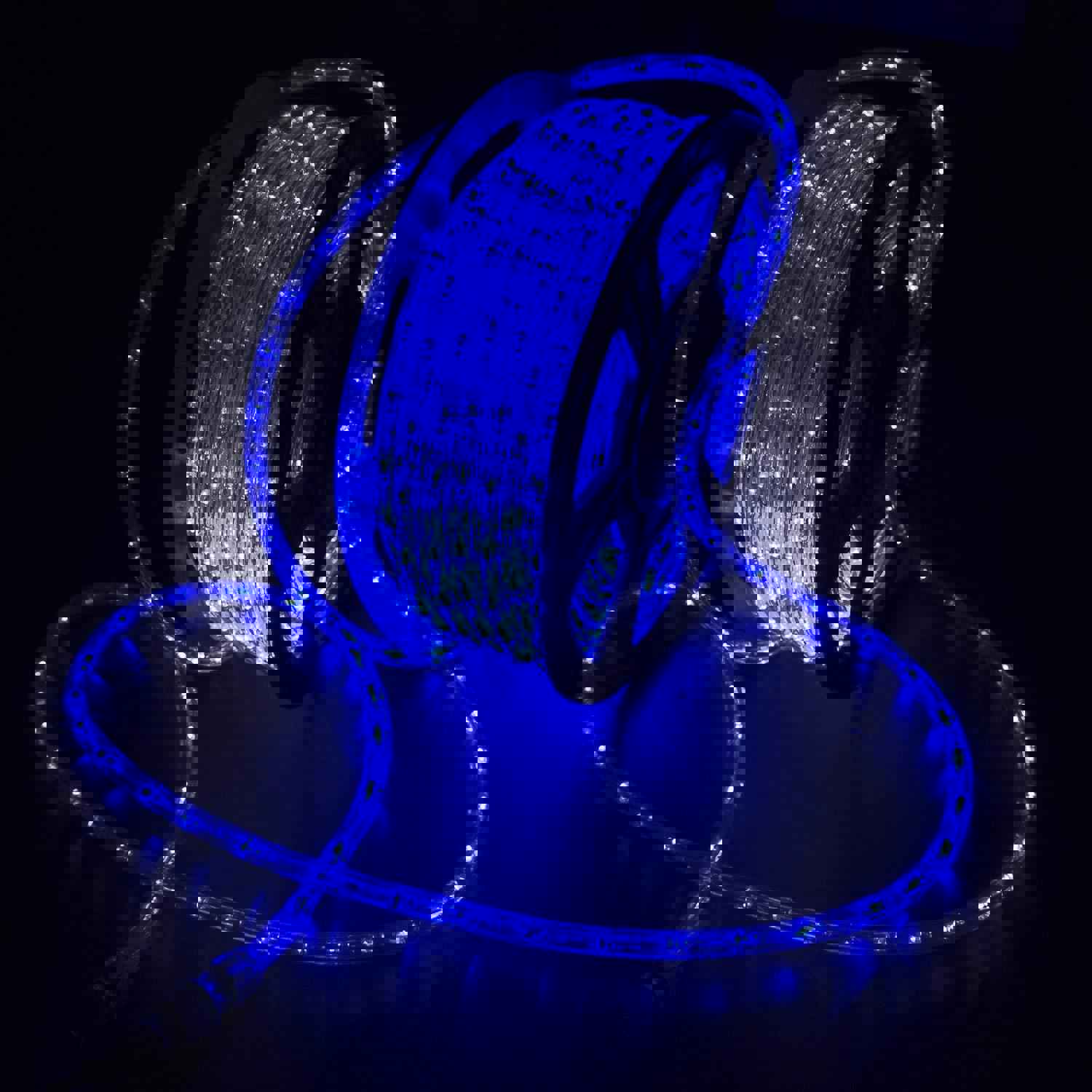 Ainfox 110V 100 Ft. 2 Wire LED Rope Lights Strip - Waterproof for Indoor & Outdoor Use (Blue)