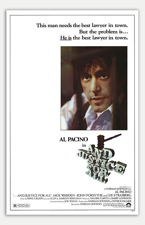 And Justice for All - 11 x 17 Movie Poster