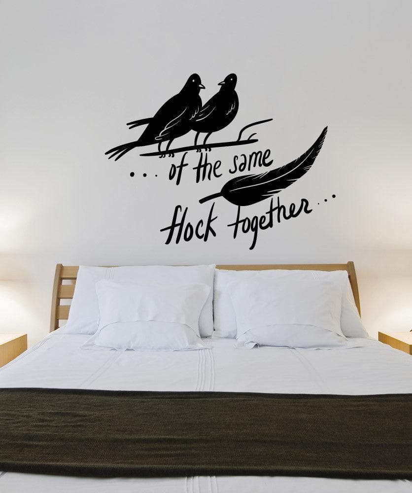 Vinyl Wall Decal Sticker Birds of a Feather #OS_MB1149 - Removable & Easy to Apply