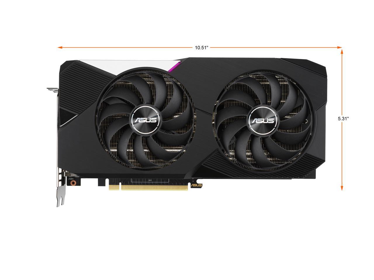 ASUS Dual NVIDIA GeForce RTX 3070 V2 OC Edition Gaming Graphics Card