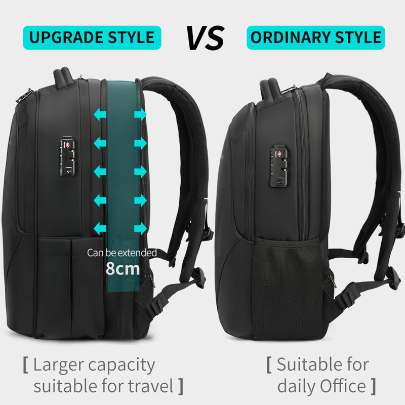 Business Travel Backpack - Waterproof Anti-theft Laptop Backpack with Large Capacity