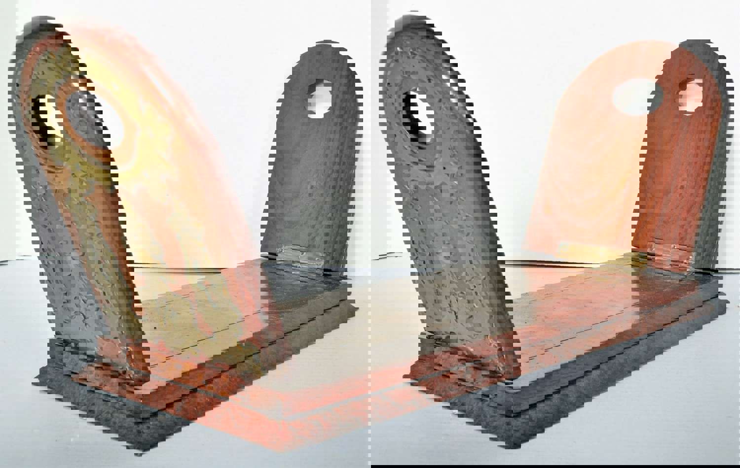 Antique Victorian Arts & Crafts Gothic Revival Adjustable Walnut Book Shelf, Circa 1870