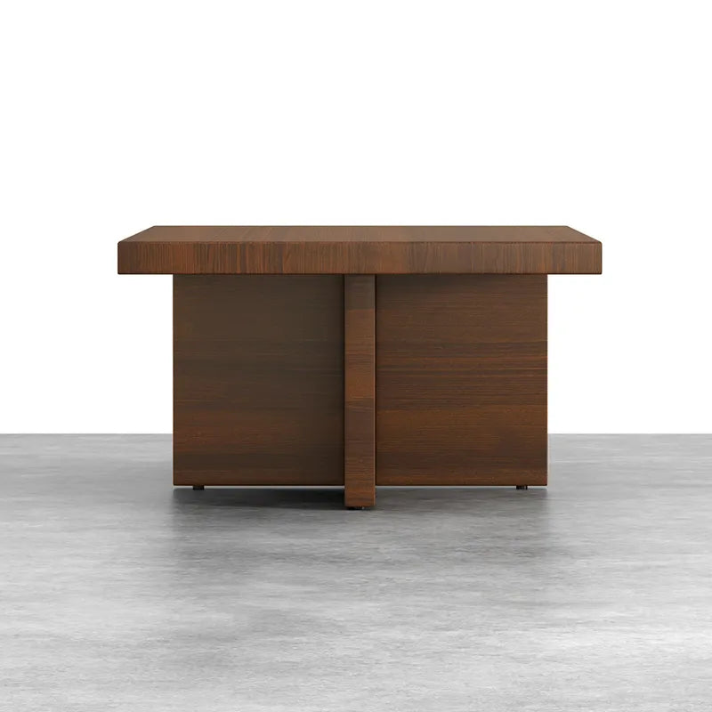 Modern Rectangular Walnut Coffee Table