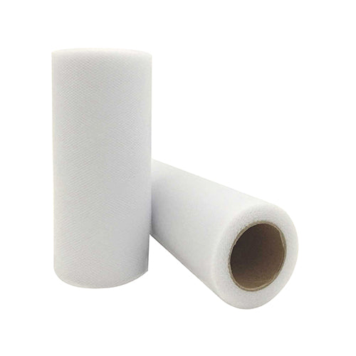 15cm White Organza Roll Tulle Fabric for DIY Tutu Skirt and Party Decor