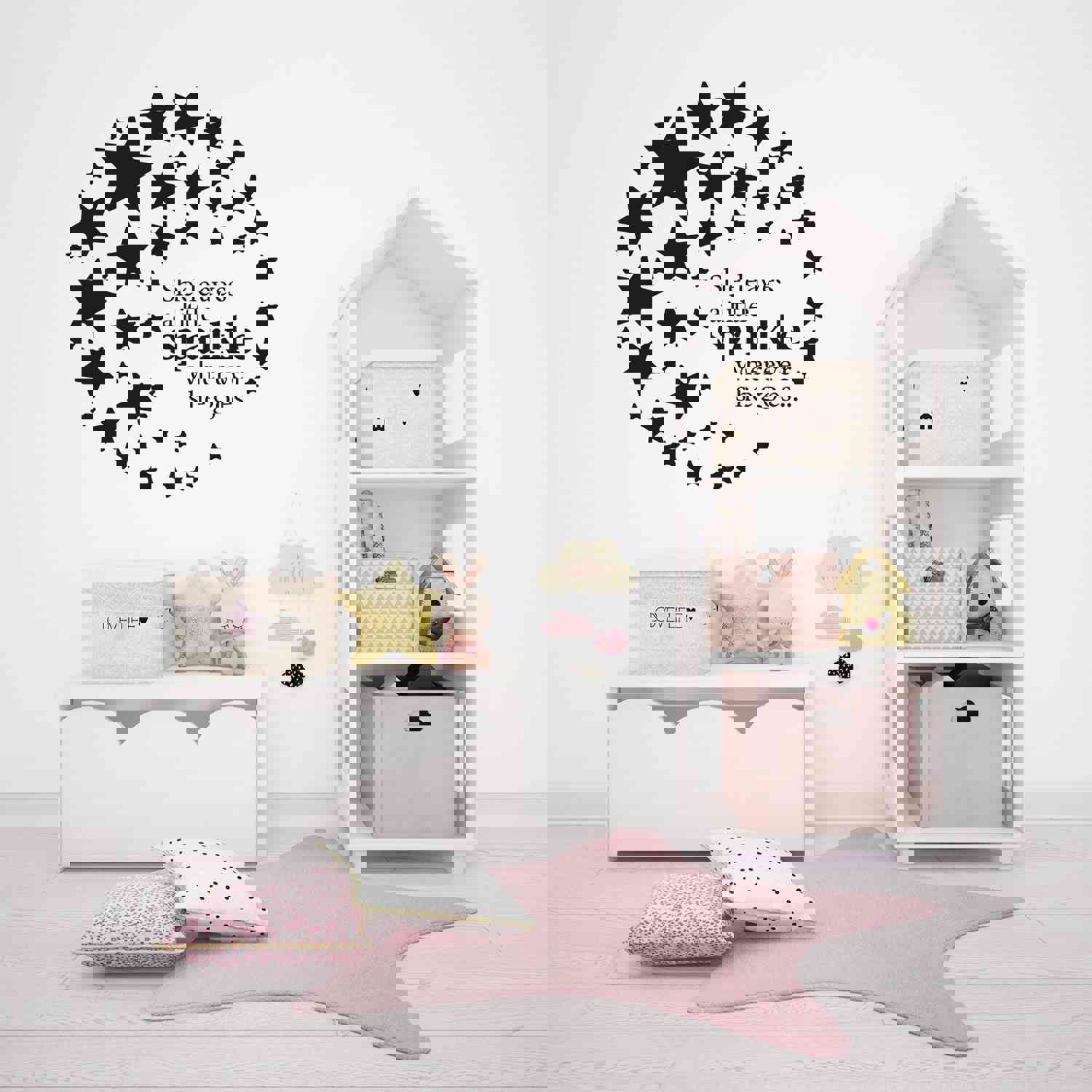 Girls Quotes Vinyl Wall Art Sticker Decal - A Little Sparkle