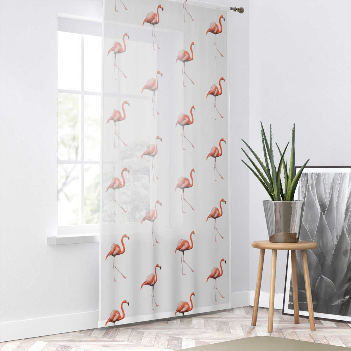 PINK FLAMINGO - SHEER Curtain