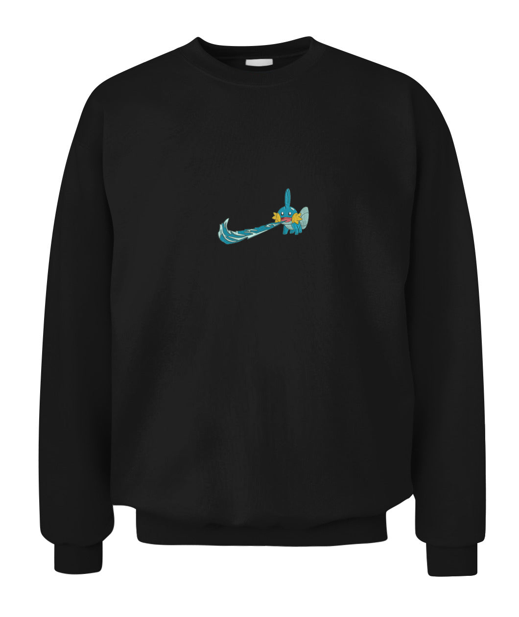 Mudkip Simple Swoosh Custom 2-Side Printed Hoodie - Unisex Classic Fit