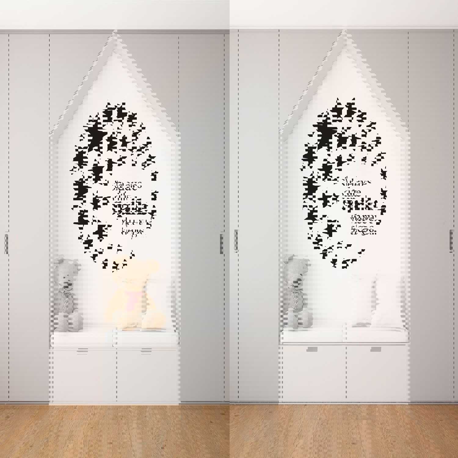 Girls Quotes Vinyl Wall Art Sticker Decal - A Little Sparkle