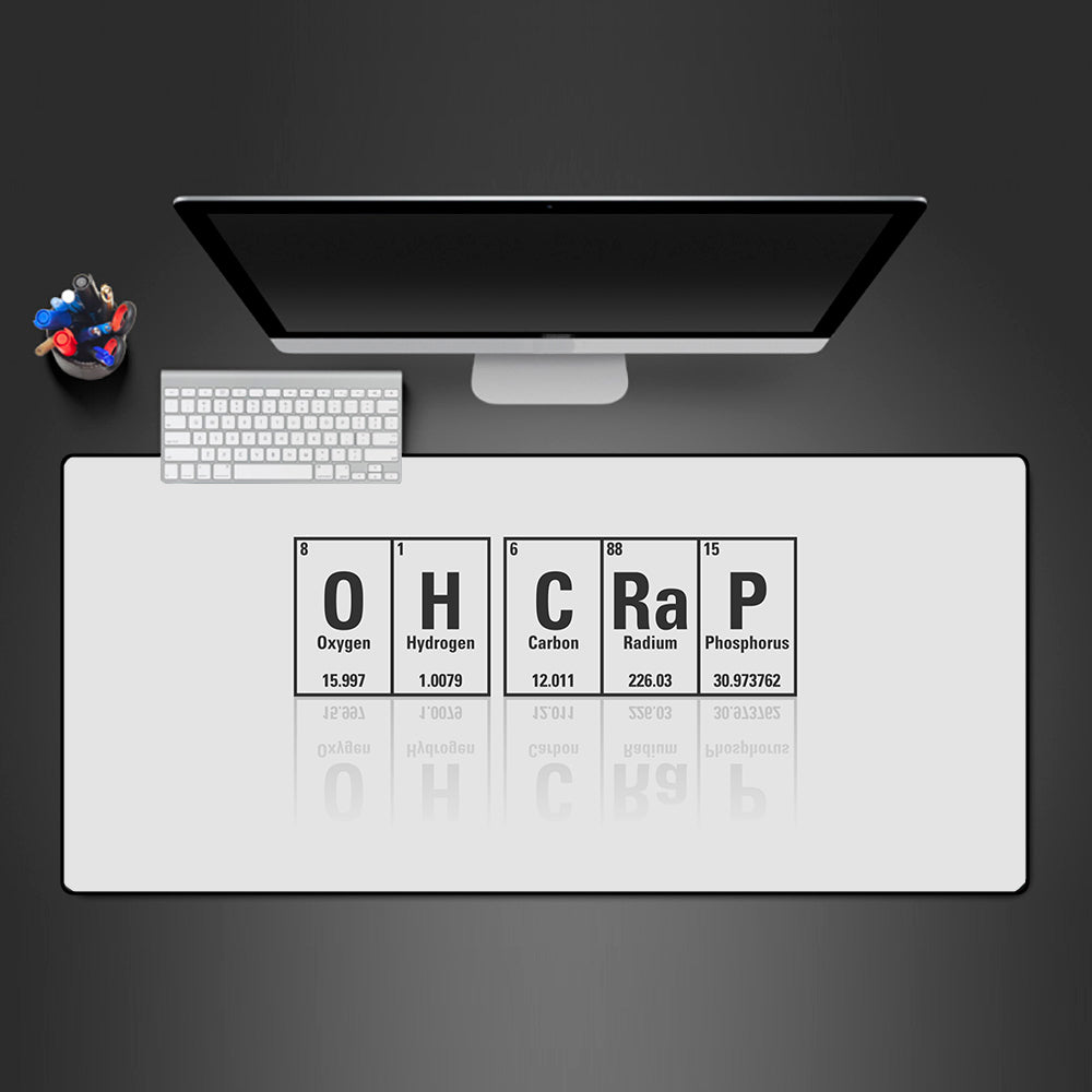 Funny Chemistry Design Gaming Mouse Pad for Computer Desk - M-XXL Size